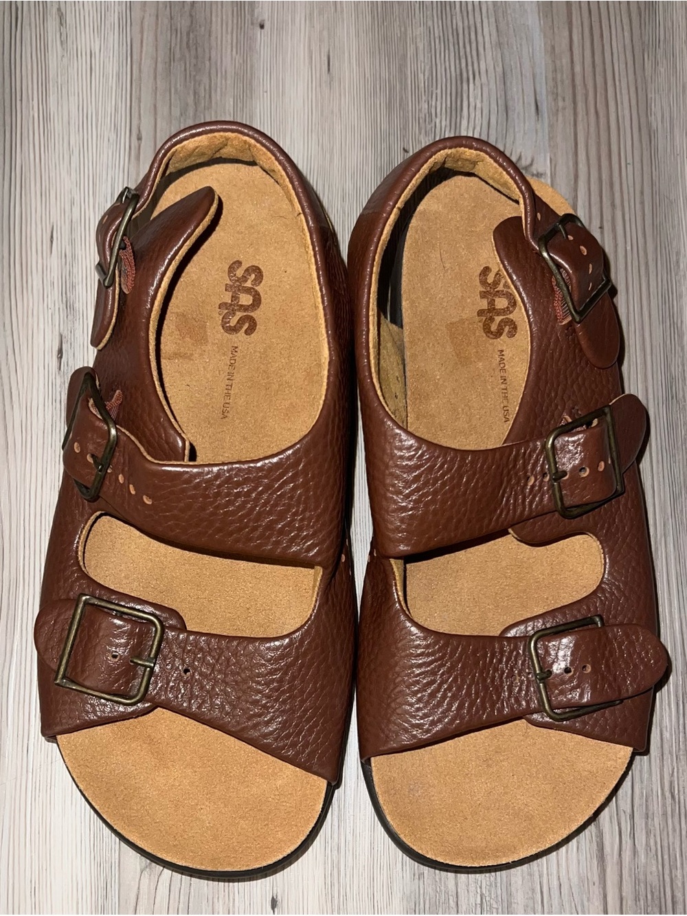SAS Relaxed Sandals Women 7 W Tripad Comfort Adjustable Strap Slingback Walking
